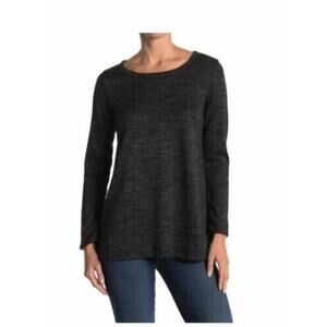Forgotten Grace Women's Brushed Hacci Long Sleeve T-Shirt Dark Charcoal Small